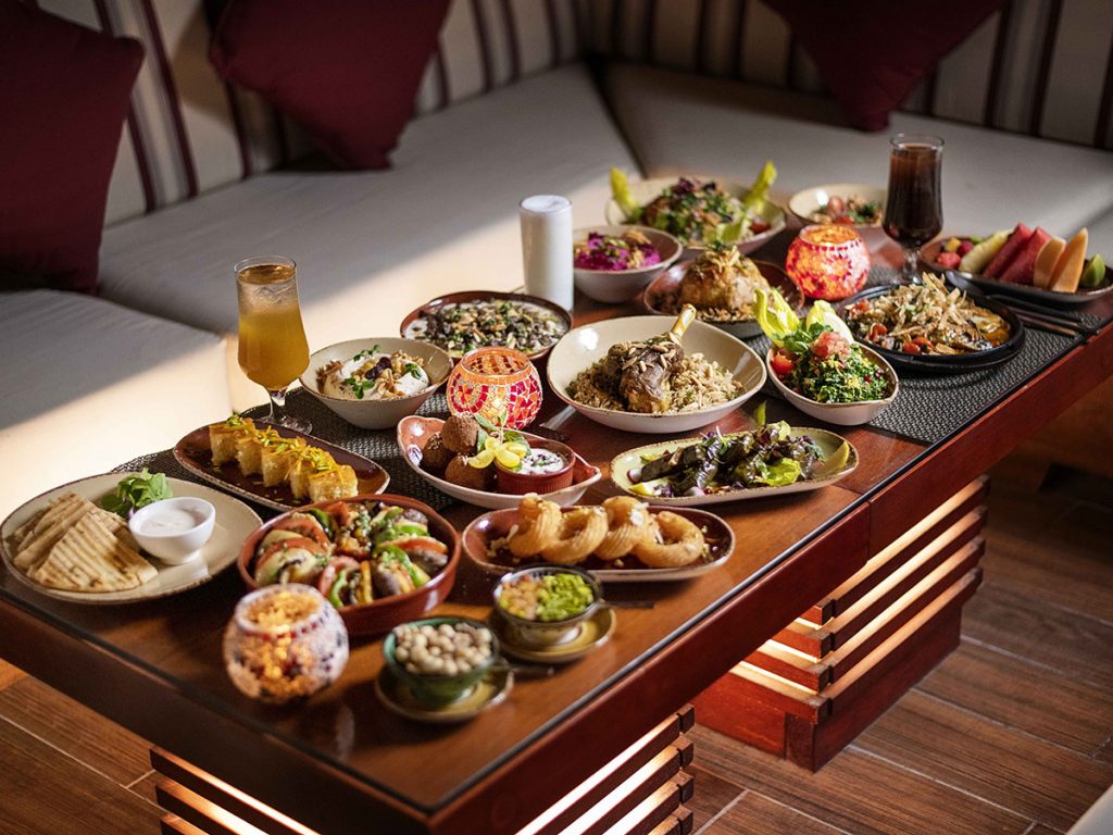 Iftar buffet at Al Nafourah Garden