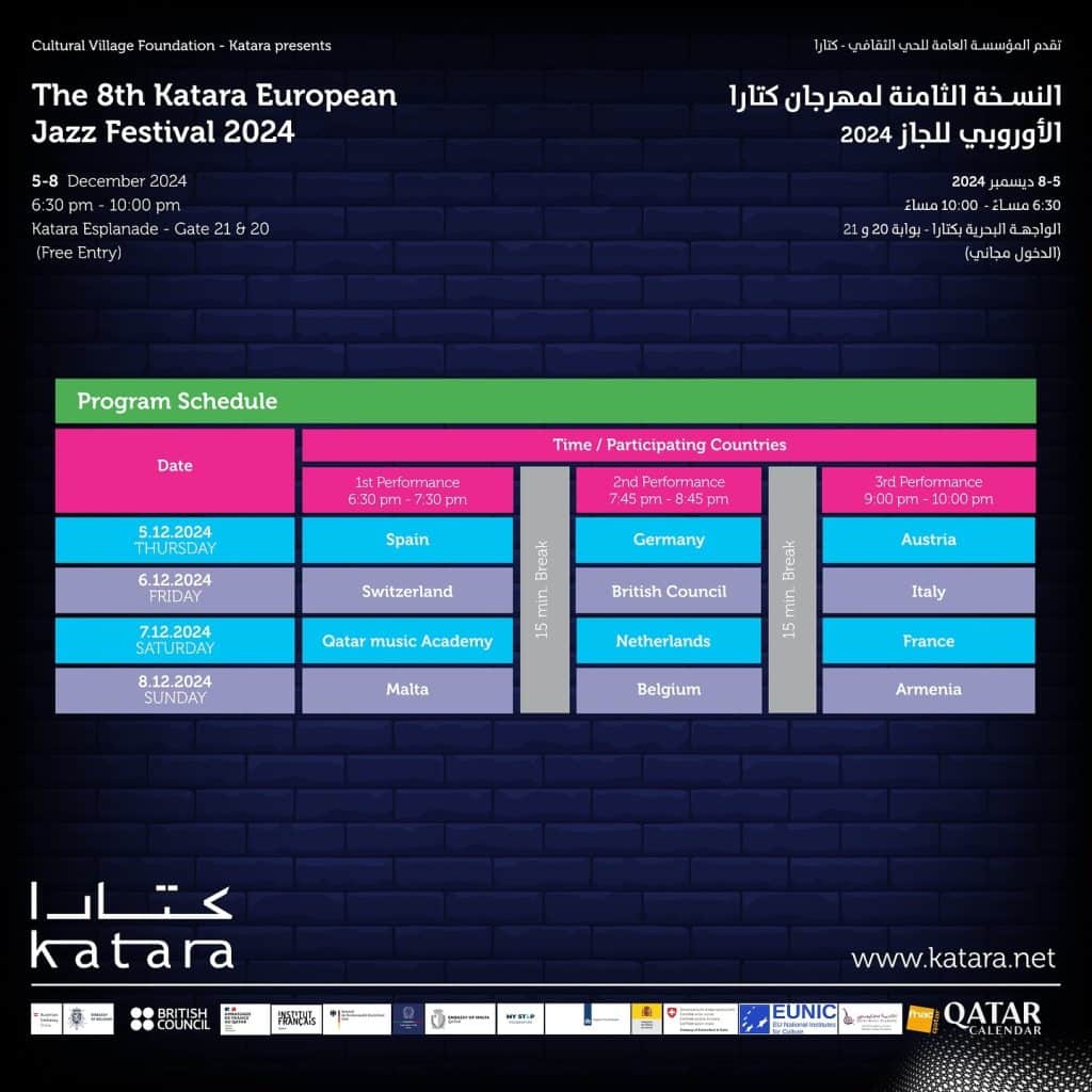European Jazz Festival in Qatar: Four days of jazz magic coming your