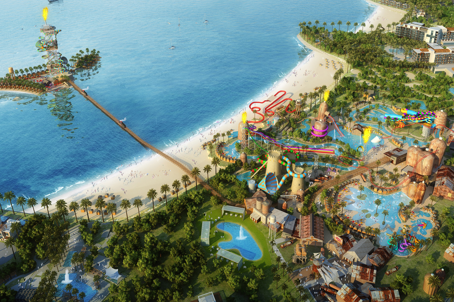 Huge waterpark to be built in Qetaifan Island North | Attractions